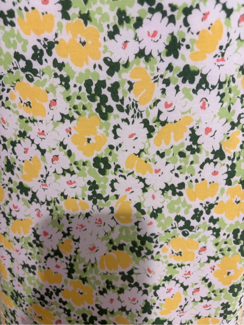 Chaps Floral Yellow & Green Maxi Dress with Tie Sleeves - Picture 5 of 10
